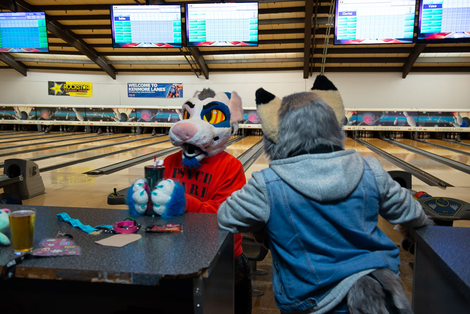 Bowlers at bowling.